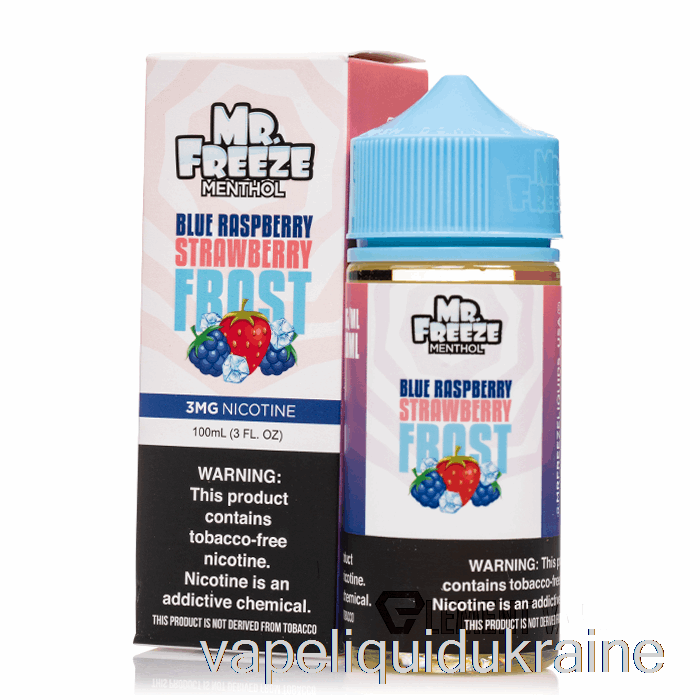 Vape Ukraine Blue Razz Strawberry Frost - Mr Freeze - 100mL 0mg